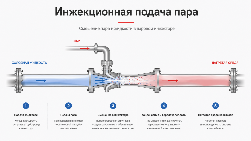 Инжекционная подача пара
